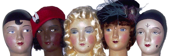 Bevy of Boudior Babes Painted Doll Heads
